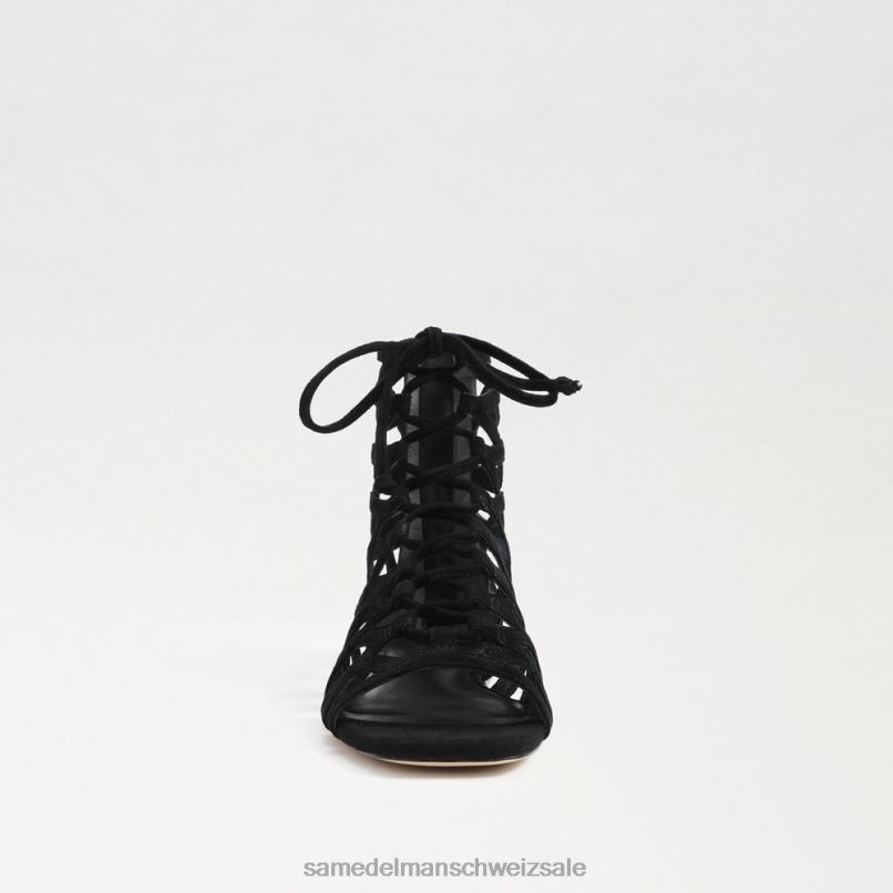 CH Sam Edelman Frauen Lara Gladiator-Sandale schwarzes Wildleder X2J86946 Schuhwerk