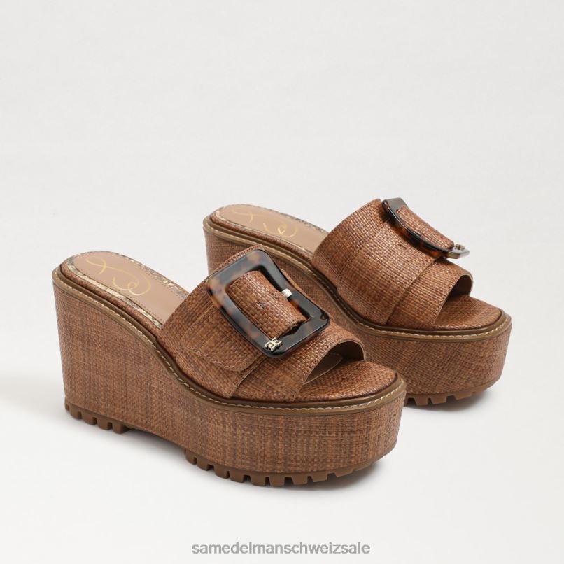 CH Sam Edelman Frauen Livi Espadrille-Keilsandale Cuoio-Webart X2J86340 Schuhwerk