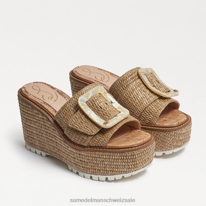 CH Sam Edelman Frauen Livi Espadrille-Keilsandale dunkel natürlich X2J86339 Schuhwerk
