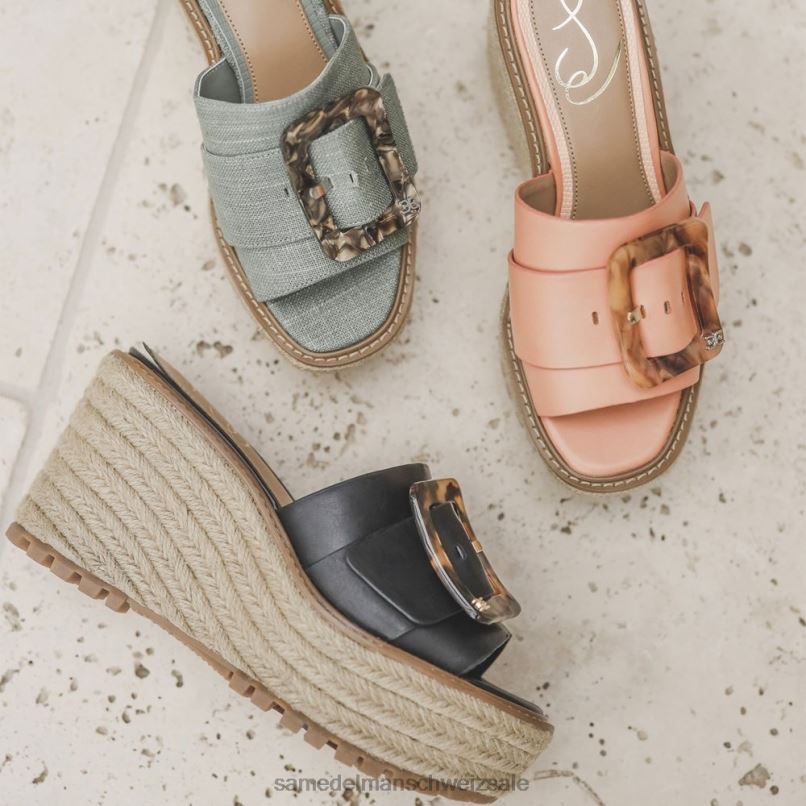 CH Sam Edelman Frauen Livi Espadrille-Keilsandale dunkel natürlich X2J86339 Schuhwerk