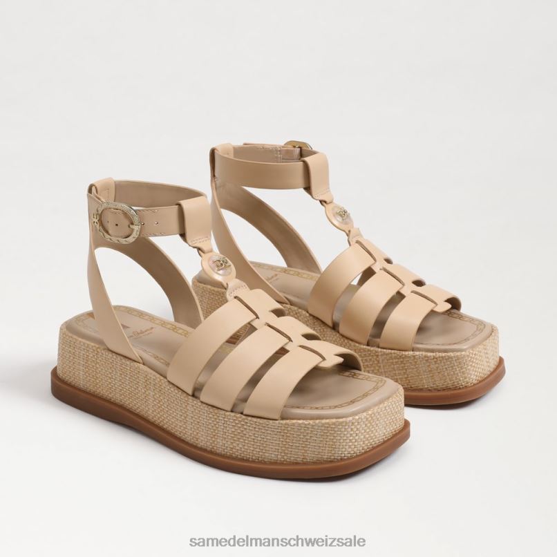 CH Sam Edelman Frauen Naima Plateau-Gladiator-Sandale gebleichter Weizen X2J86944 Schuhwerk