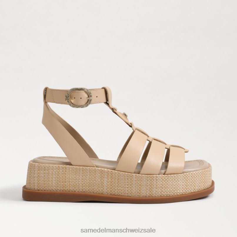 CH Sam Edelman Frauen Naima Plateau-Gladiator-Sandale gebleichter Weizen X2J86944 Schuhwerk