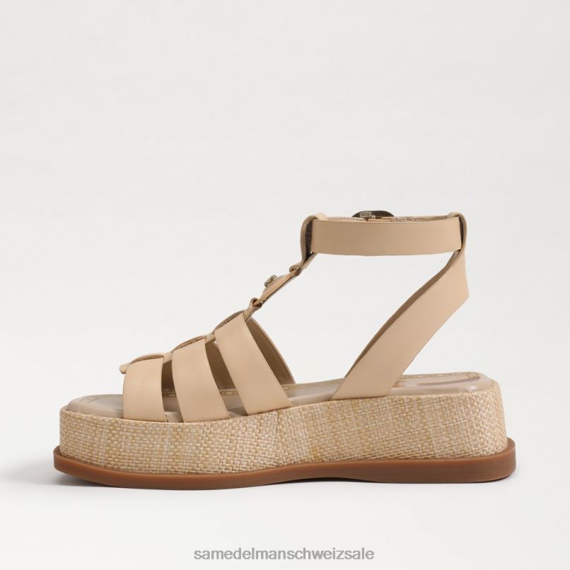 CH Sam Edelman Frauen Naima Plateau-Gladiator-Sandale gebleichter Weizen X2J86944 Schuhwerk