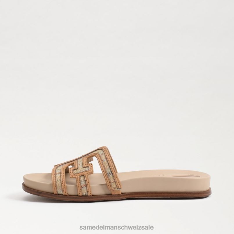 CH Sam Edelman Frauen Nettie Multi-Slide-Sandale Natürlicher Multi-Bast X2J86424 Schuhwerk