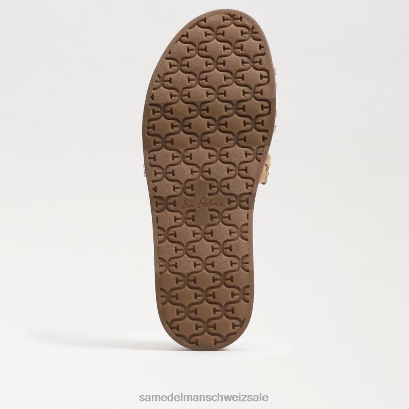 CH Sam Edelman Frauen Nettie Multi-Slide-Sandale Natürlicher Multi-Bast X2J86424 Schuhwerk