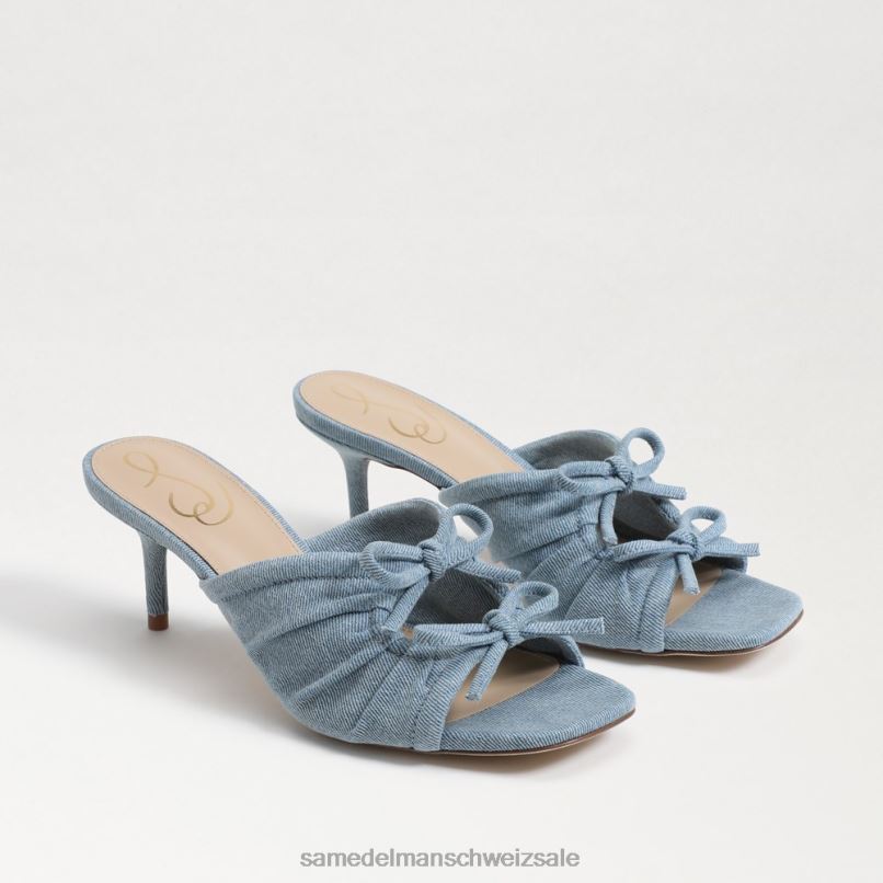 CH Sam Edelman Frauen Pia Riemchenabsatz Blau X2J86596 Schuhwerk