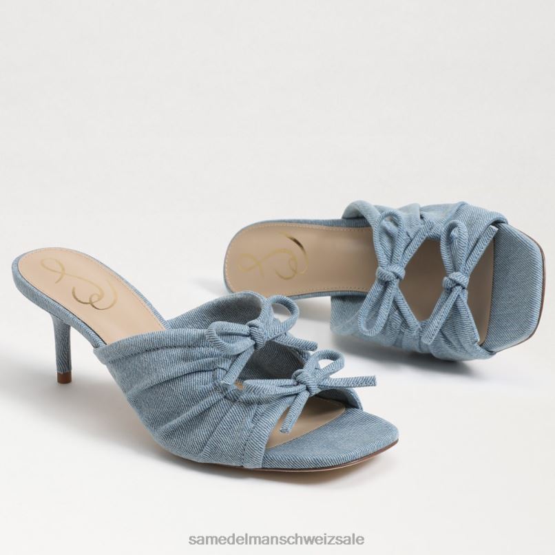 CH Sam Edelman Frauen Pia Riemchenabsatz Blau X2J86596 Schuhwerk