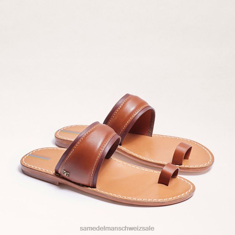 CH Sam Edelman Frauen Sandale „Margit“ mit Zehenring Ahornbraun X2J86261 Schuhwerk