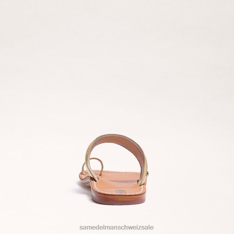 CH Sam Edelman Frauen Sandale „Margit“ mit Zehenring Bernstein Gold X2J86257 Schuhwerk