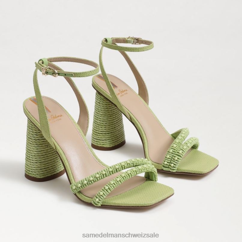 CH Sam Edelman Frauen Sandale mit Blockabsatz und Perlen von Kia Sommerperle X2J86490 Schuhwerk