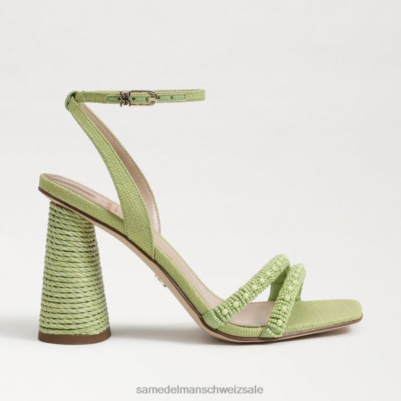 CH Sam Edelman Frauen Sandale mit Blockabsatz und Perlen von Kia Sommerperle X2J86490 Schuhwerk