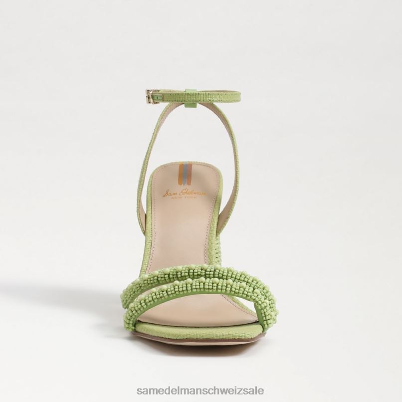 CH Sam Edelman Frauen Sandale mit Blockabsatz und Perlen von Kia Sommerperle X2J86490 Schuhwerk