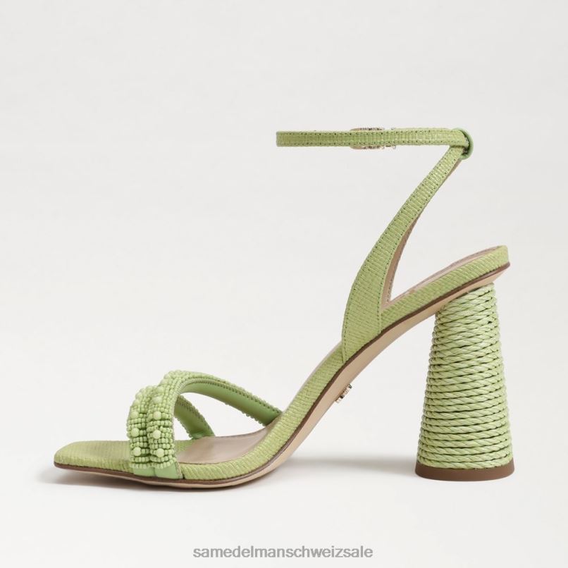 CH Sam Edelman Frauen Sandale mit Blockabsatz und Perlen von Kia Sommerperle X2J86490 Schuhwerk