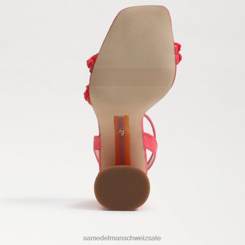 CH Sam Edelman Frauen Sandale mit Blockabsatz und Perlen von Kia baros rosa X2J86487 Schuhwerk
