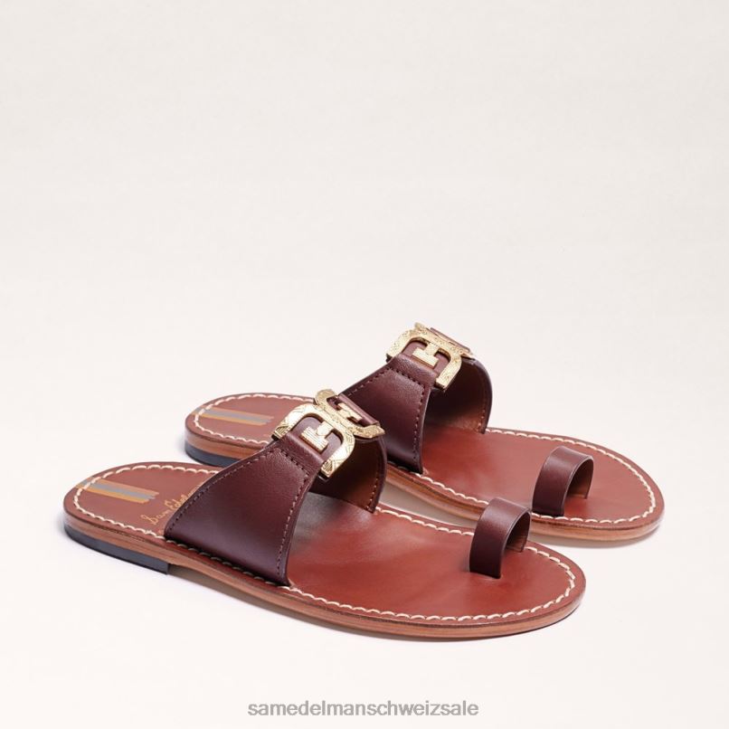 CH Sam Edelman Frauen Sandale mit Zehenring von Maxime Ahorn-Bourbon X2J86256 Schuhwerk