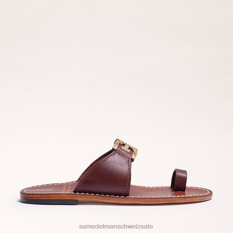 CH Sam Edelman Frauen Sandale mit Zehenring von Maxime Ahorn-Bourbon X2J86256 Schuhwerk