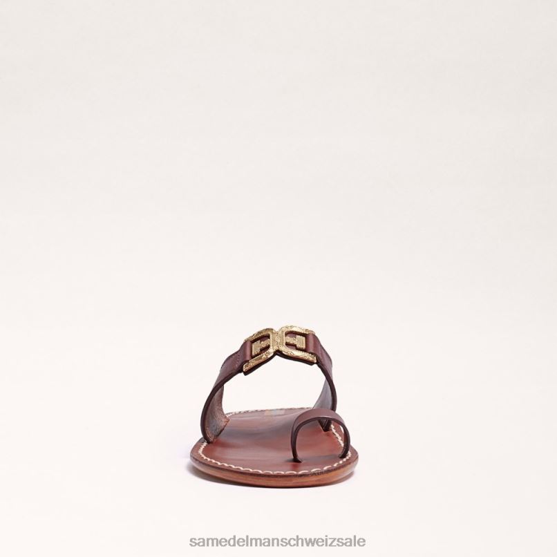 CH Sam Edelman Frauen Sandale mit Zehenring von Maxime Ahorn-Bourbon X2J86256 Schuhwerk