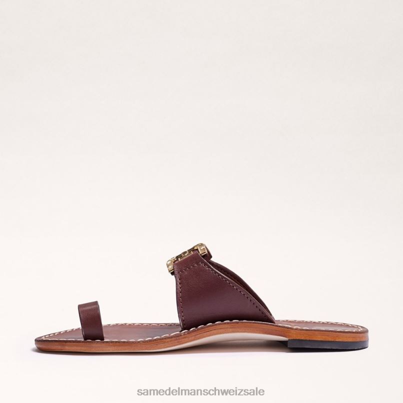 CH Sam Edelman Frauen Sandale mit Zehenring von Maxime Ahorn-Bourbon X2J86256 Schuhwerk