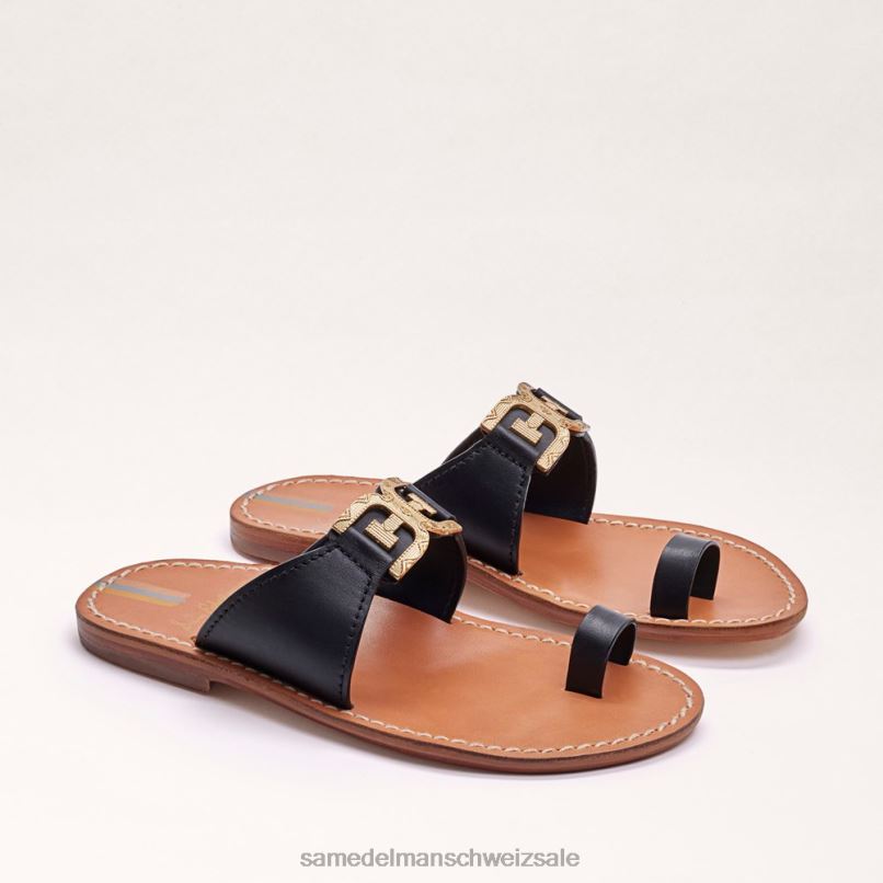 CH Sam Edelman Frauen Sandale mit Zehenring von Maxime Schwarz X2J86255 Schuhwerk
