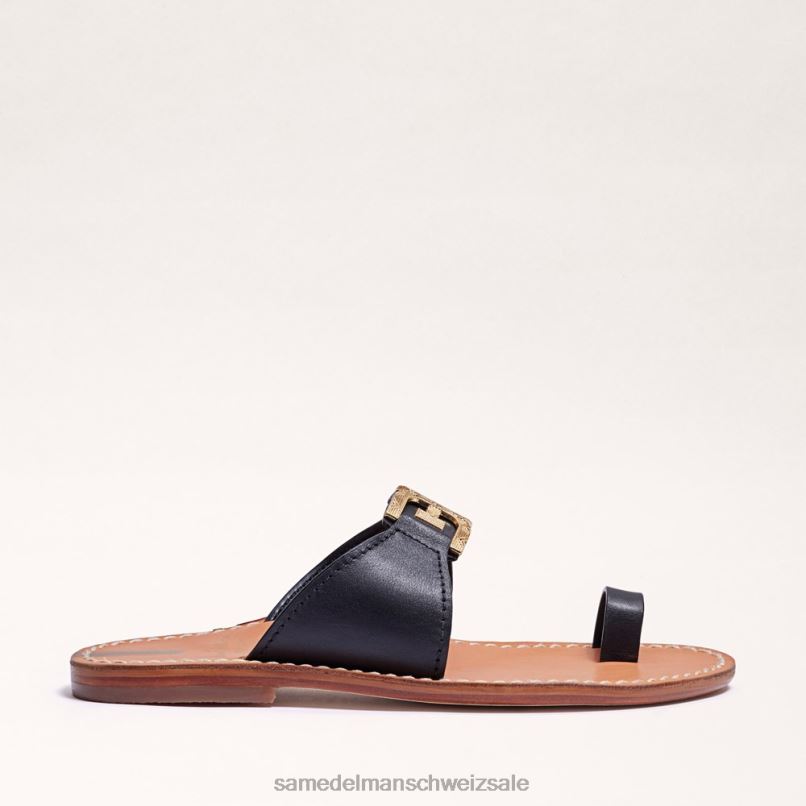 CH Sam Edelman Frauen Sandale mit Zehenring von Maxime Schwarz X2J86255 Schuhwerk
