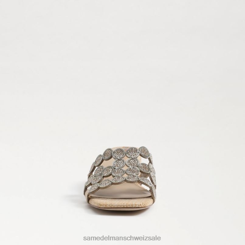 CH Sam Edelman Frauen Winter-Sandale mit Blockabsatz Gold Blatt X2J86185 Schuhwerk