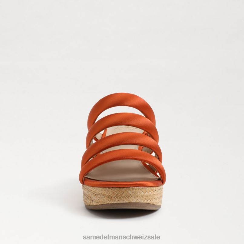 CH Sam Edelman Frauen Yuki-Plateau-Keilabsatz Kali-Orange X2J86684 Schuhwerk