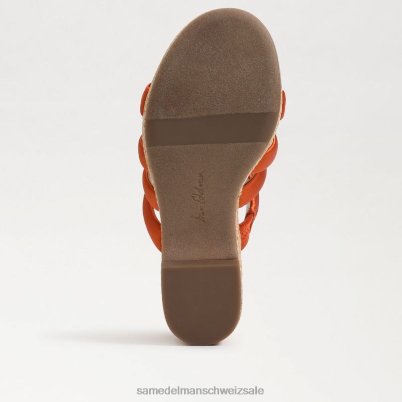 CH Sam Edelman Frauen Yuki-Plateau-Keilabsatz Kali-Orange X2J86684 Schuhwerk