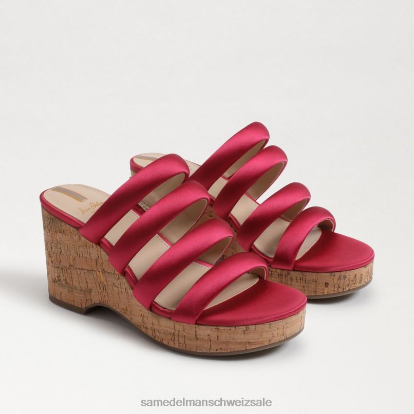 CH Sam Edelman Frauen Yuki-Plateau-Keilabsatz Ultra-Fuchsia X2J86685 Schuhwerk