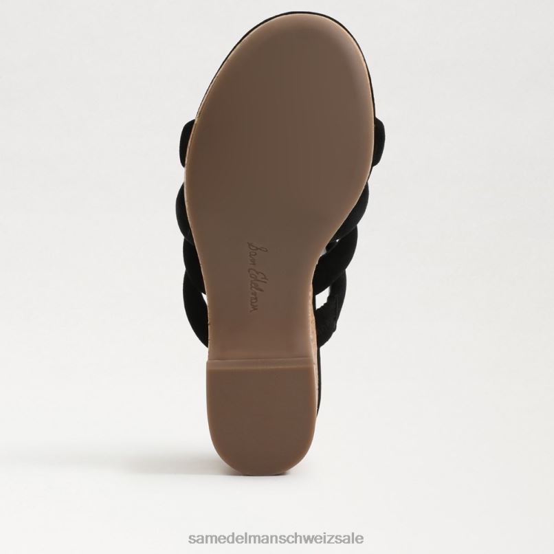 CH Sam Edelman Frauen Yuki-Plateau-Keilabsatz schwarzes Wildleder X2J86687 Schuhwerk