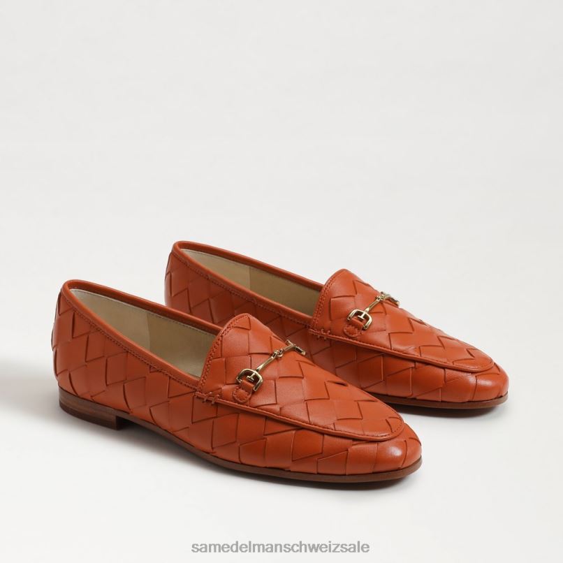 CH Sam Edelman Frauen Gewebter Loafer „Loraine“. Canyon-Orange X2J86515 Schuhwerk