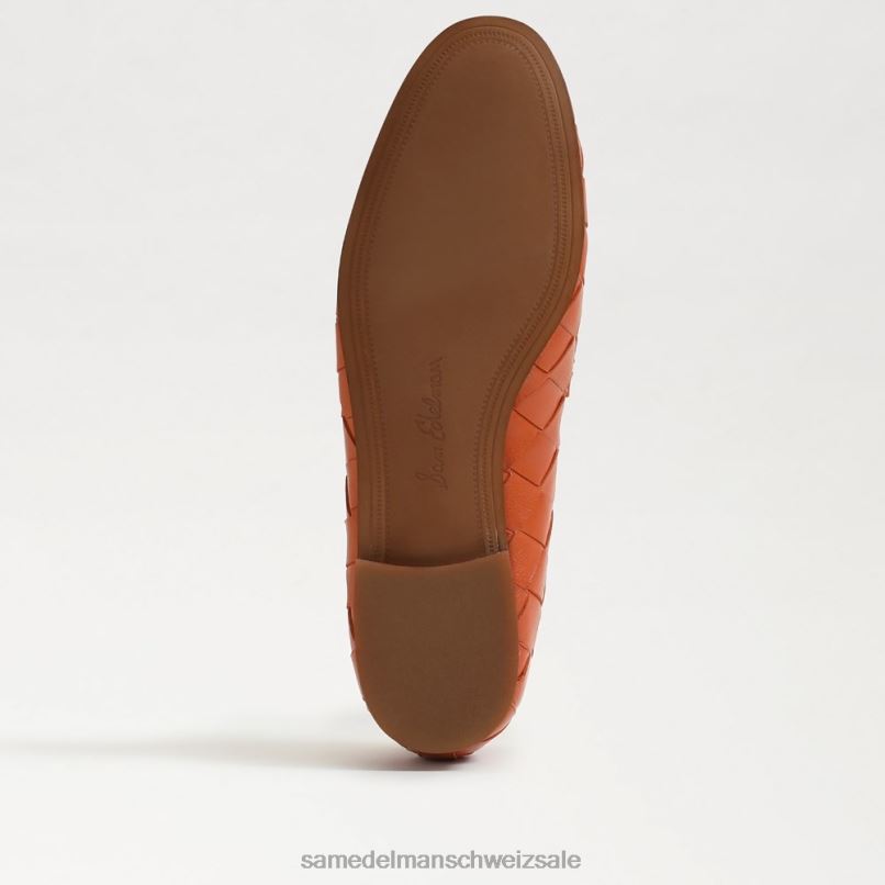 CH Sam Edelman Frauen Gewebter Loafer „Loraine“. Canyon-Orange X2J86515 Schuhwerk