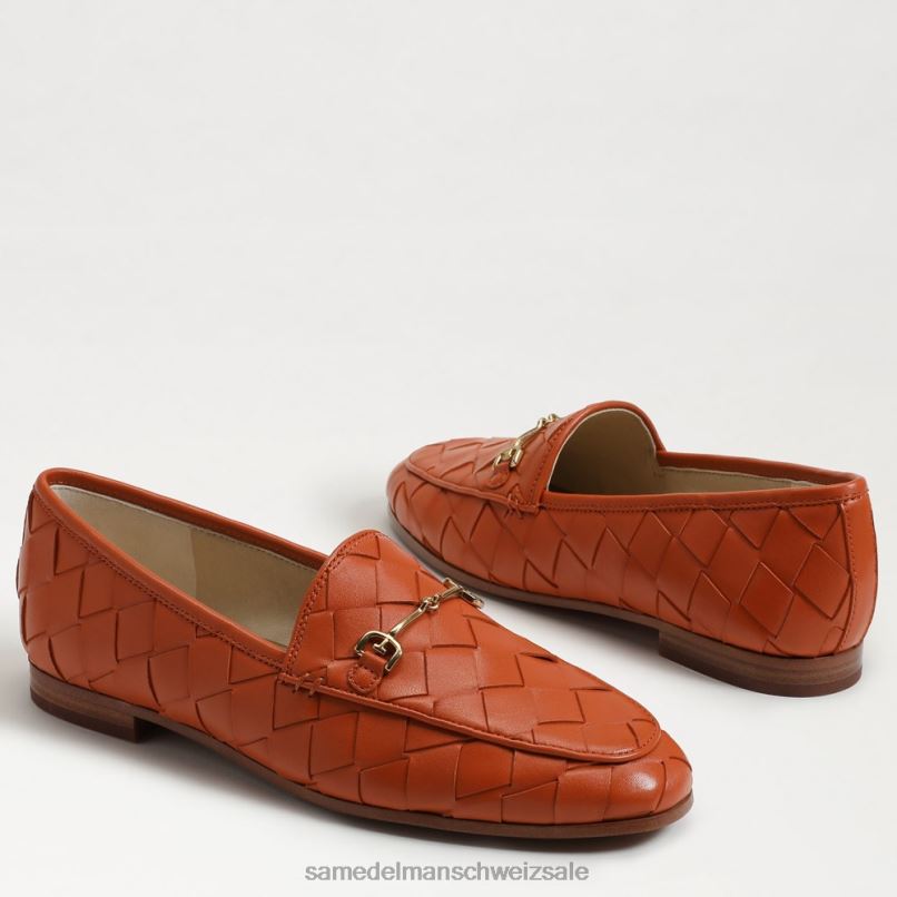 CH Sam Edelman Frauen Gewebter Loafer „Loraine“. Canyon-Orange X2J86515 Schuhwerk