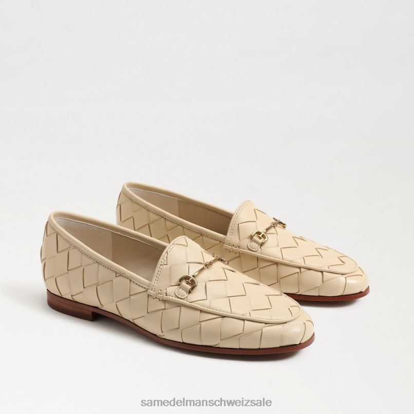 CH Sam Edelman Frauen Gewebter Loafer „Loraine“. Eierschale X2J86517 Schuhwerk