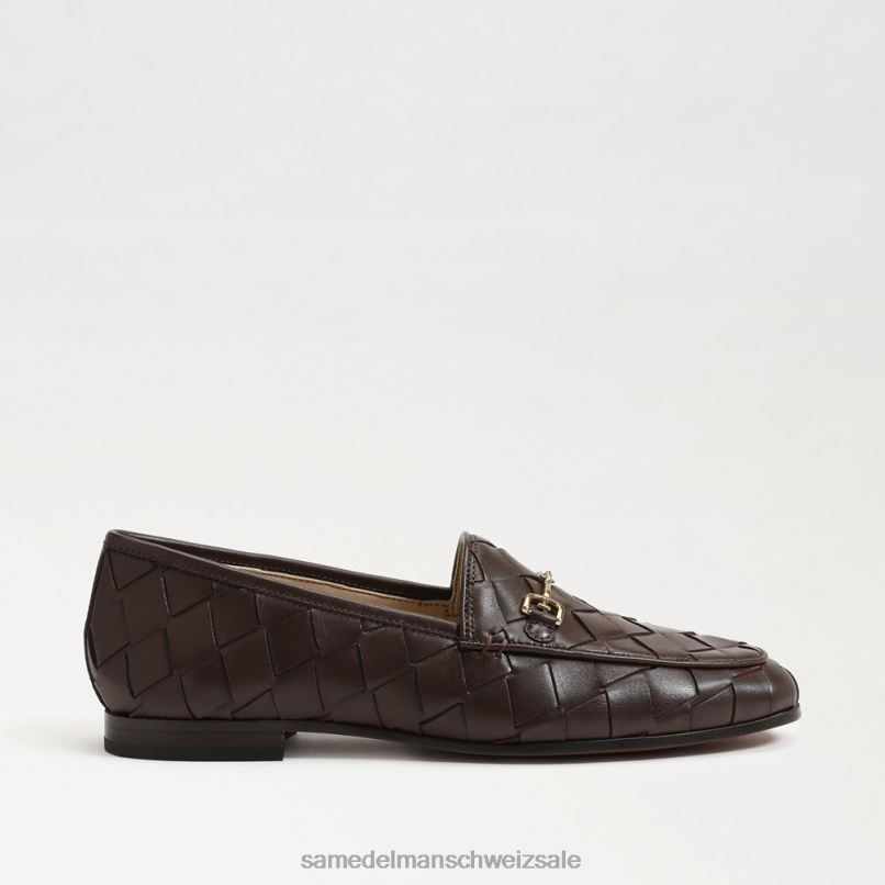 CH Sam Edelman Frauen Gewebter Loafer „Loraine“. dunkle Schokolade X2J86516 Schuhwerk