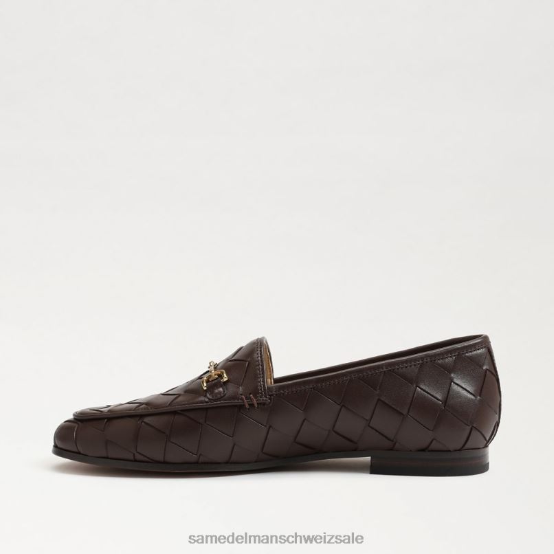 CH Sam Edelman Frauen Gewebter Loafer „Loraine“. dunkle Schokolade X2J86516 Schuhwerk