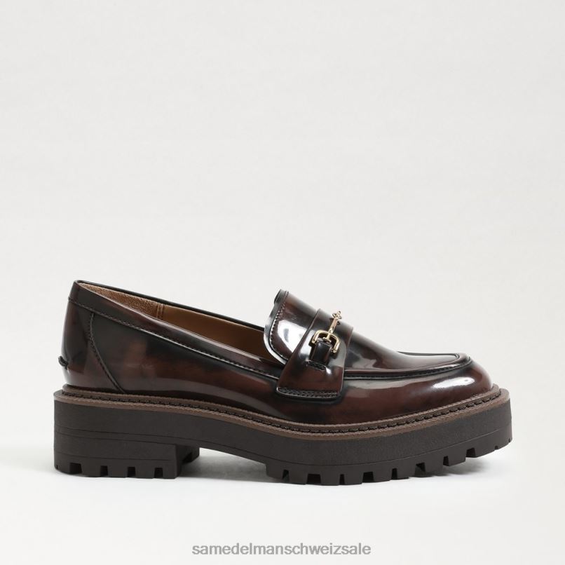 CH Sam Edelman Frauen Laurs Loafer mit Stollensohle Kastanie X2J86426 Schuhwerk