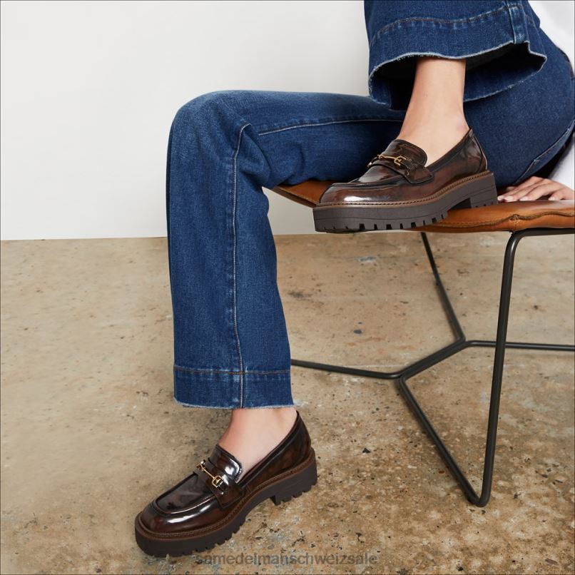 CH Sam Edelman Frauen Laurs Loafer mit Stollensohle Kastanie X2J86426 Schuhwerk