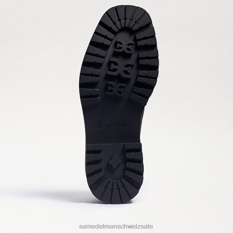 CH Sam Edelman Frauen Laurs Loafer mit Stollensohle schwarze glänzende Box X2J86428 Schuhwerk