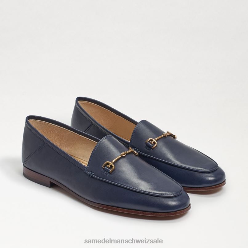 CH Sam Edelman Frauen Loraine Bit Loafer Baltisches Marineblauleder X2J8646 Schuhwerk