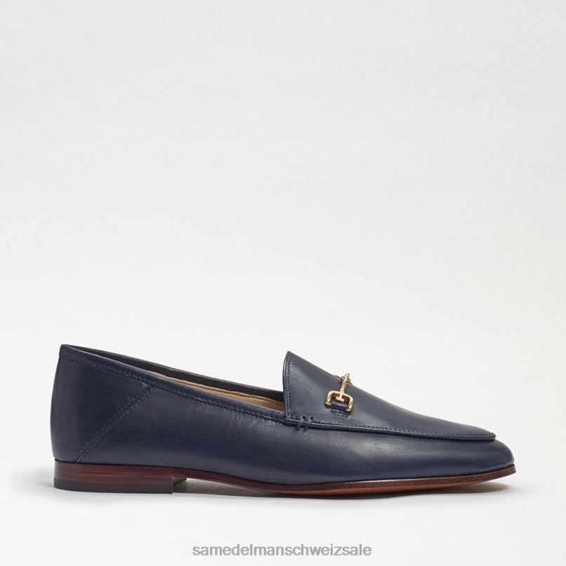 CH Sam Edelman Frauen Loraine Bit Loafer Baltisches Marineblauleder X2J8646 Schuhwerk
