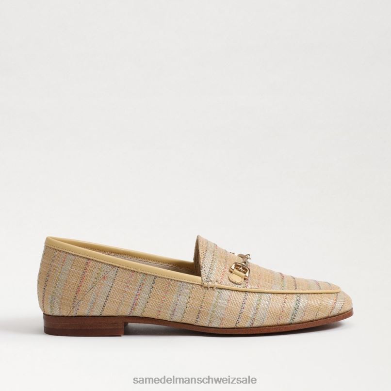 CH Sam Edelman Frauen Loraine Bit Loafer Natürlicher Multi-Bast X2J8641 Schuhwerk