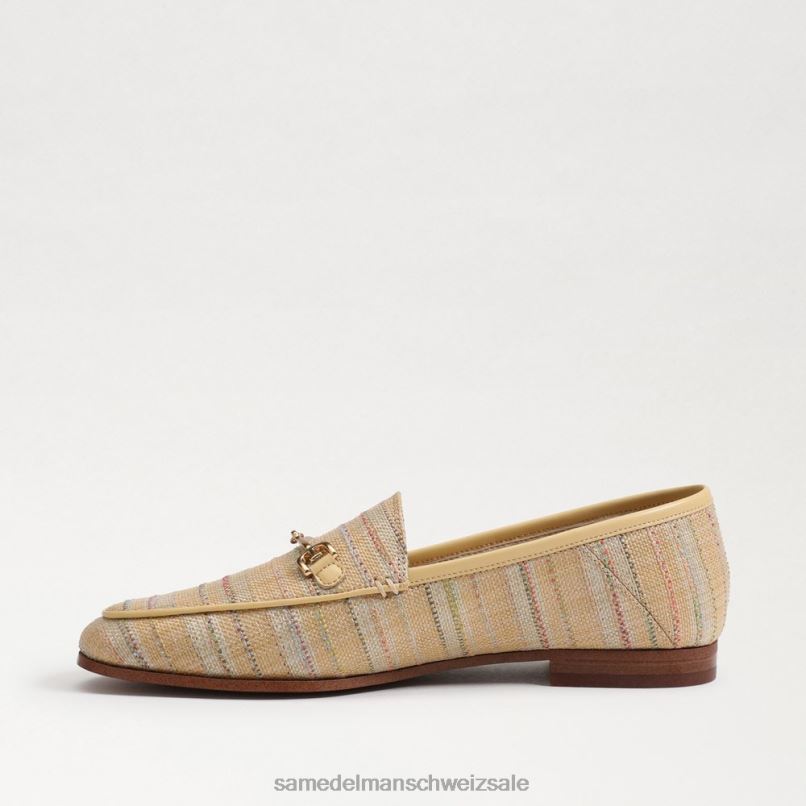 CH Sam Edelman Frauen Loraine Bit Loafer Natürlicher Multi-Bast X2J8641 Schuhwerk