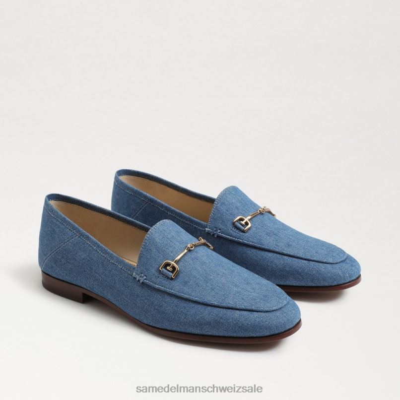 CH Sam Edelman Frauen Loraine Bit Loafer gewaschenes Indigo X2J8638 Schuhwerk