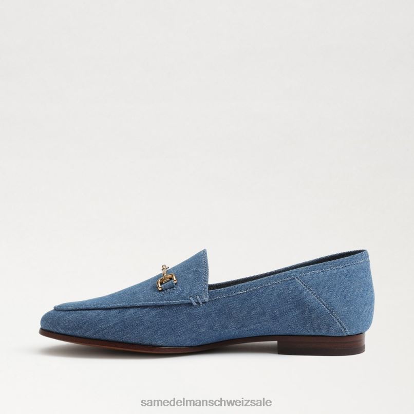 CH Sam Edelman Frauen Loraine Bit Loafer gewaschenes Indigo X2J8638 Schuhwerk