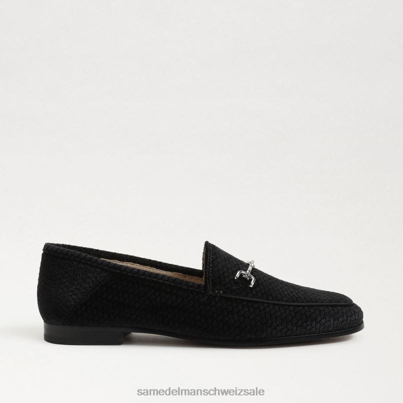 CH Sam Edelman Frauen Loraine Bit Loafer schwarzer Samt X2J8636 Schuhwerk