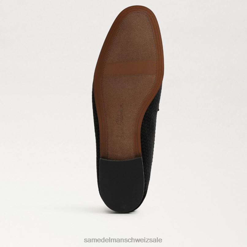 CH Sam Edelman Frauen Loraine Bit Loafer schwarzer Samt X2J8636 Schuhwerk