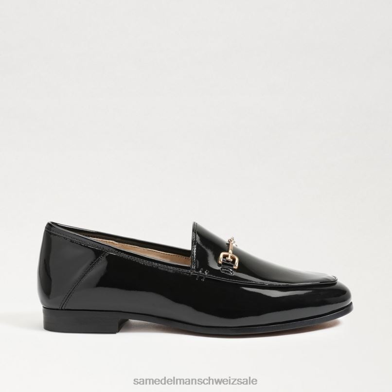 CH Sam Edelman Frauen Loraine Bit Loafer schwarzes Lackleder X2J8656 Schuhwerk