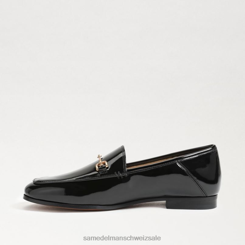 CH Sam Edelman Frauen Loraine Bit Loafer schwarzes Lackleder X2J8656 Schuhwerk