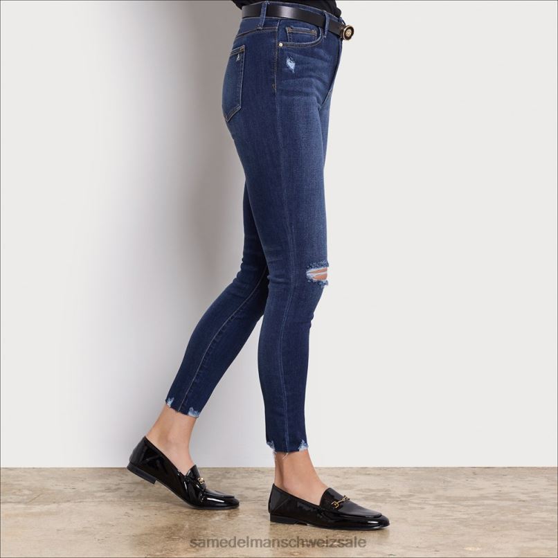 CH Sam Edelman Frauen Loraine Bit Loafer schwarzes Lackleder X2J8656 Schuhwerk