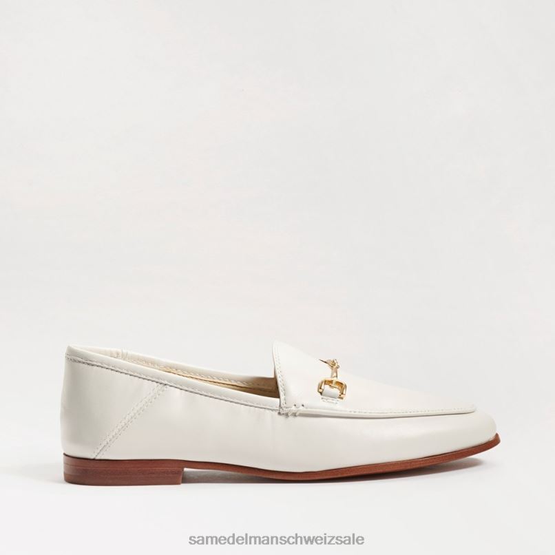 CH Sam Edelman Frauen Loraine Bit Loafer weißes Leder X2J8643 Schuhwerk